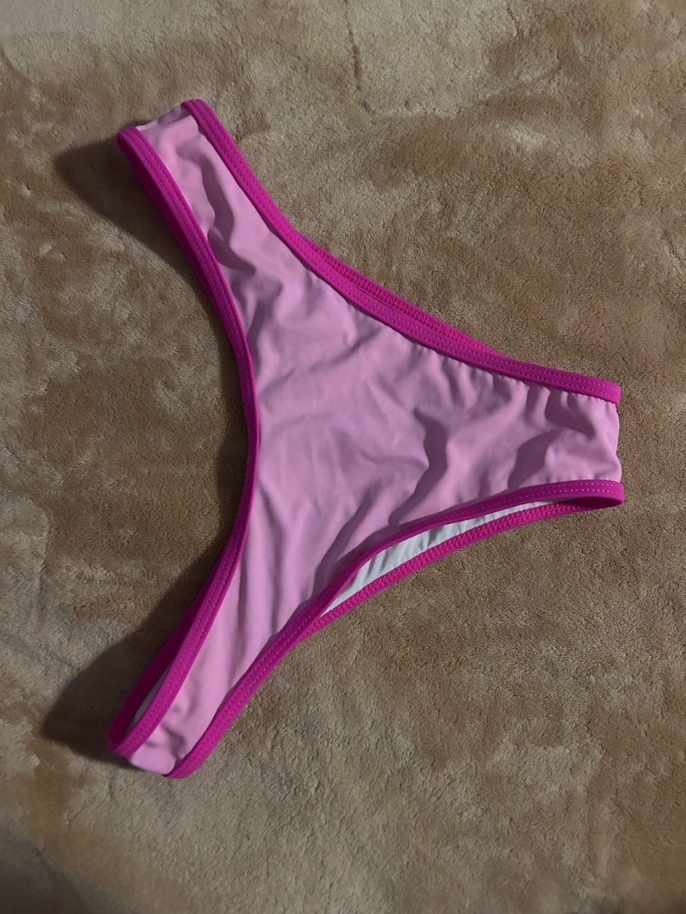 Amazon Women’s Light Pink Bikini Bottom with Hot Pink Trim